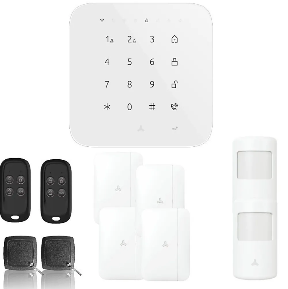 Lifebox Alarme Sans Fil-Alarme maison wifi et gsm 4g sans fil connectée casa- kit 5