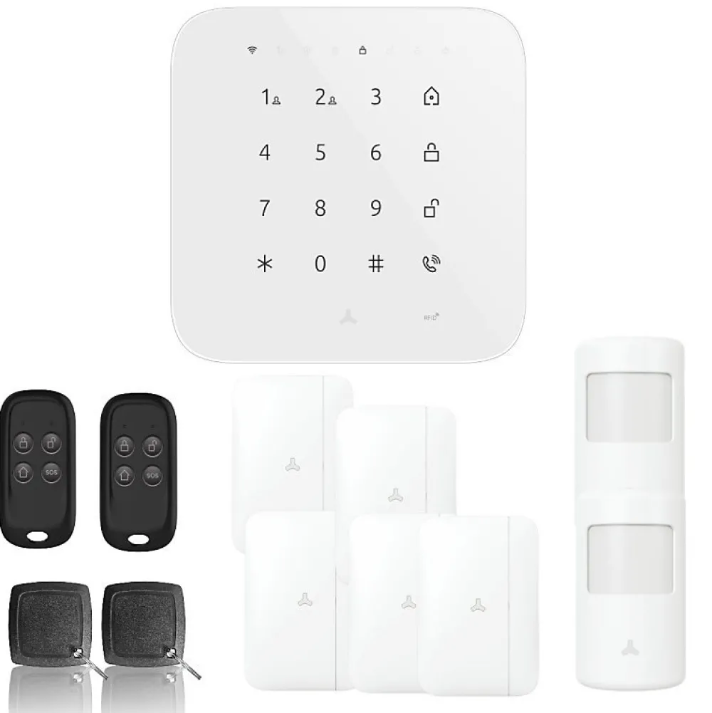 Lifebox Alarme Sans Fil-Alarme maison wifi et gsm 4g sans fil connectée casa- kit 6