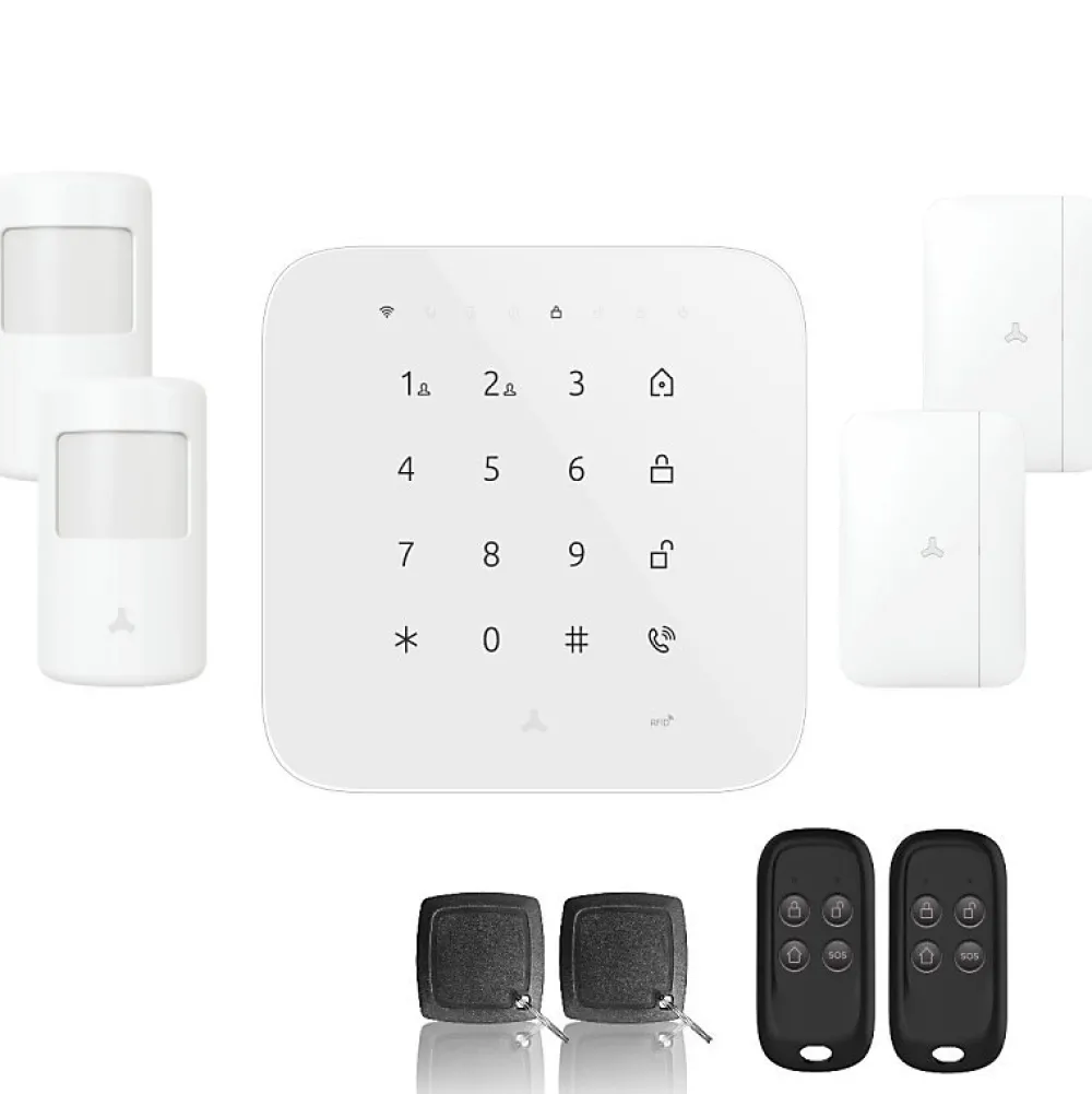 Lifebox Alarme Sans Fil-Alarme maison wifi et gsm 4g sans fil connectée casa- kit 2