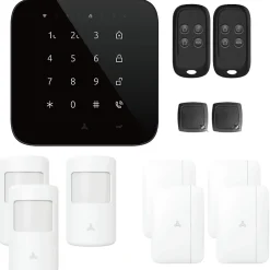 Lifebox Alarme maison wifi et gsm 4G sans fil connectée Casa Noire - kit 5