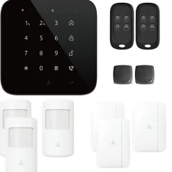 Lifebox Alarme maison wifi et gsm 4G sans fil connectée Casa Noire - kit 3