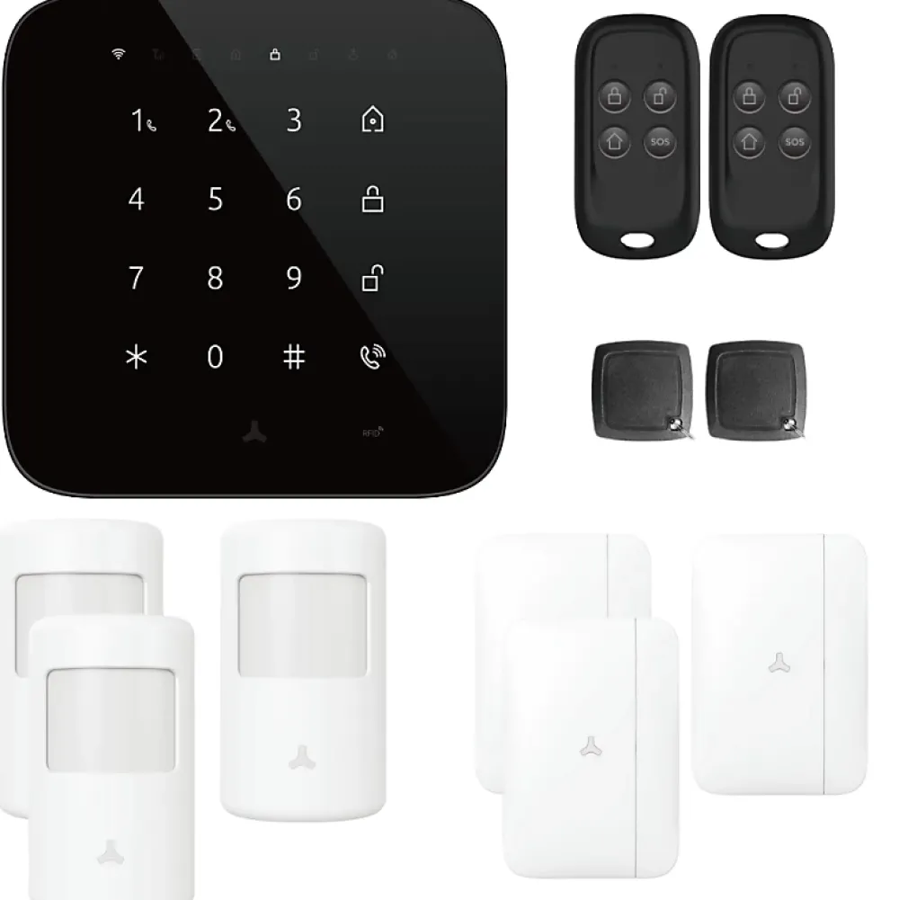 Lifebox Alarme maison wifi et gsm 4G sans fil connectée Casa Noire - kit 3