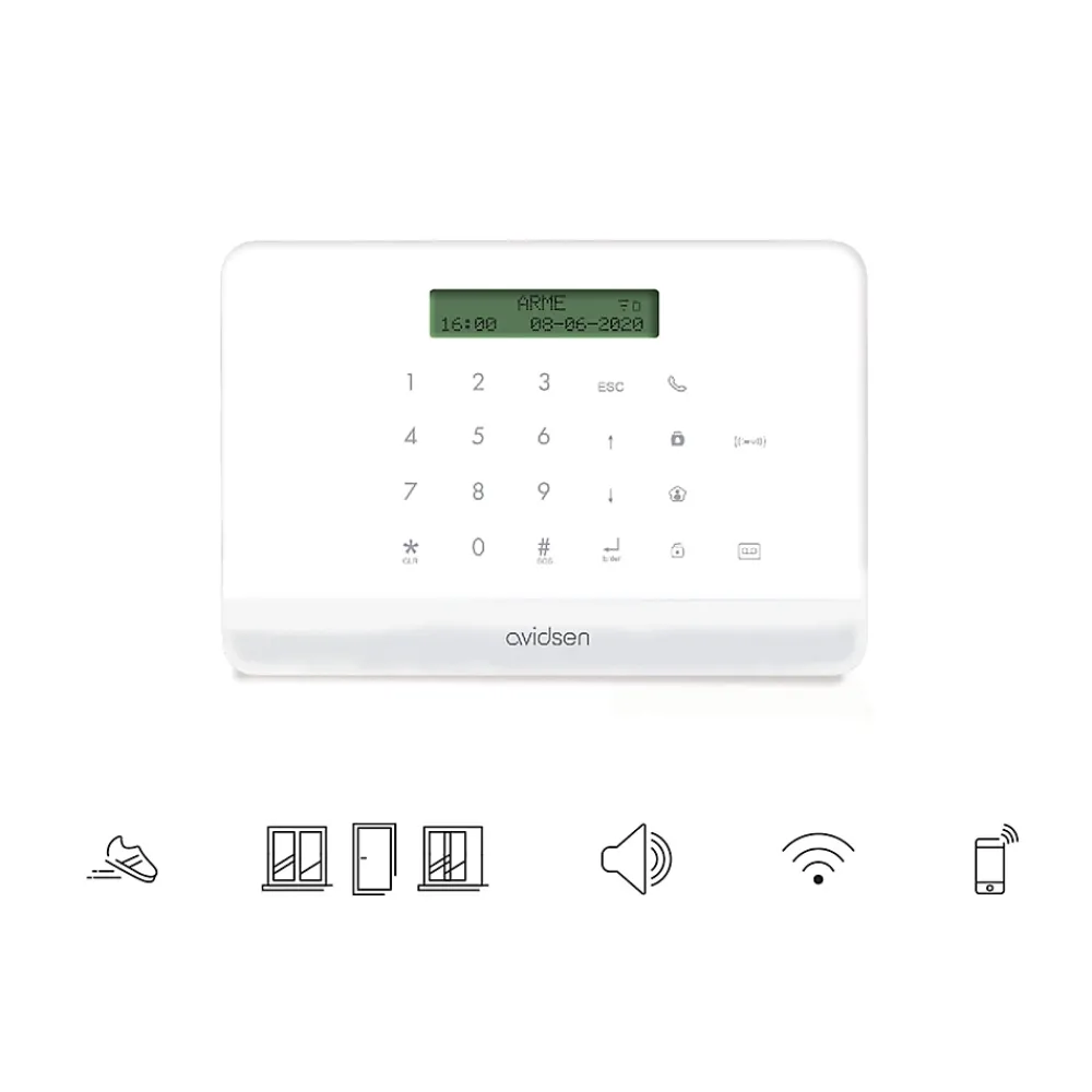 Avidsen Alarme Sans Fil Connectée Home Secure