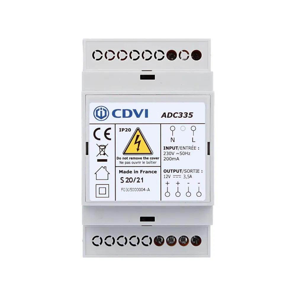 Cdvi Alimentation Linéaire 12v 3,5a Adc335