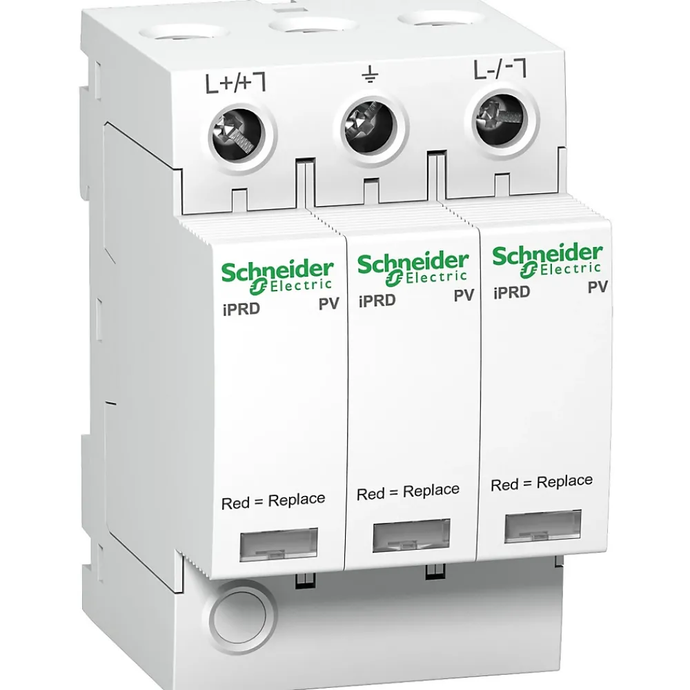 Schneider Electric A9l40271 Schneider - Parafoudre Photovoltaïque 800v Bipolaire De Type 2 Iprd-dc40r - 40ka - Report De Signalisation