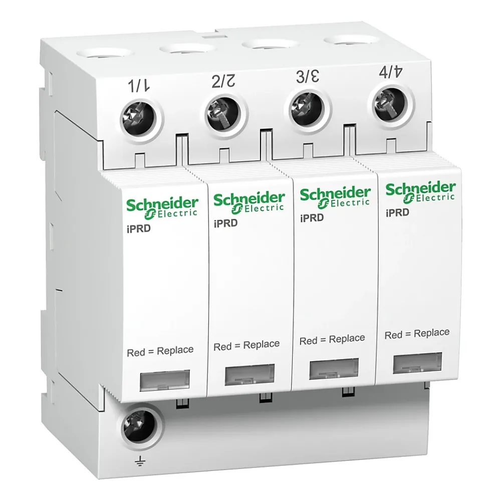 Schneider Electric Parafoudre-A9l40421 Schneider - Parafoudre Tétrapolaire De Type 2 Iprd40r - 40ka - Report De Signalisation