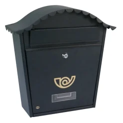 Amig - Boîte aux lettres 1 - 370 x 360 x 105 mm - Acier - Noir