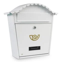 Amig Boîte Aux Lettres 2 Portes-- Boîte aux lettres 1 - 370 x 360 x 105 mm - Acier - Blanc