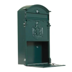 Amig Boîte Aux Lettres 2 Portes-- Boîte aux lettres 4 - 400 x 240 x 80 mm - Aluminium - Vert