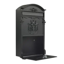 Amig - Boîte aux lettres 4 - 400 x 240 x 80 mm - Aluminium - Noir