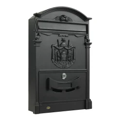 Amig - Boîte aux lettres 4 - 400 x 240 x 80 mm - Aluminium - Noir