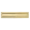 Amig Boîte Aux Lettres 2 Portes-- Entrée de boîte aux lettres 2 - 342 x 73 mm - Laiton - Poli