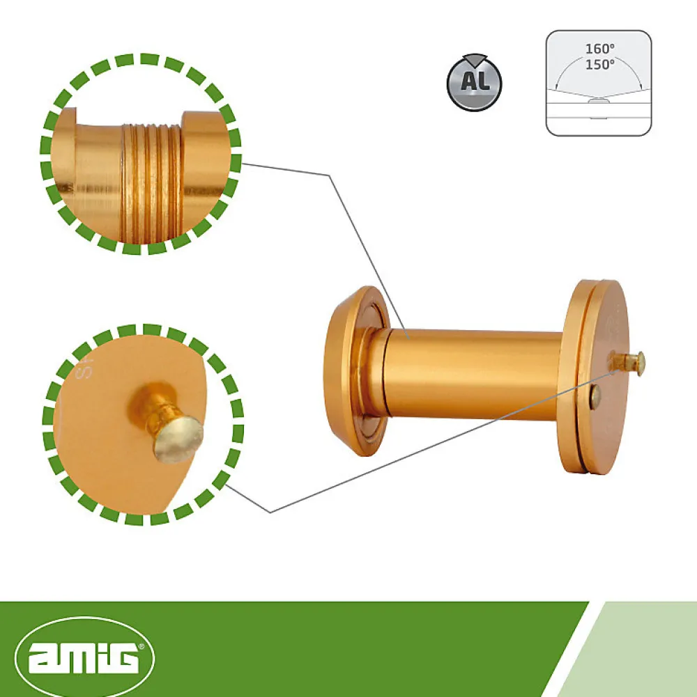 Amig Judas Pour Porte-- Judas optique 3 - 14 35-60 mm - Aluminium - Or