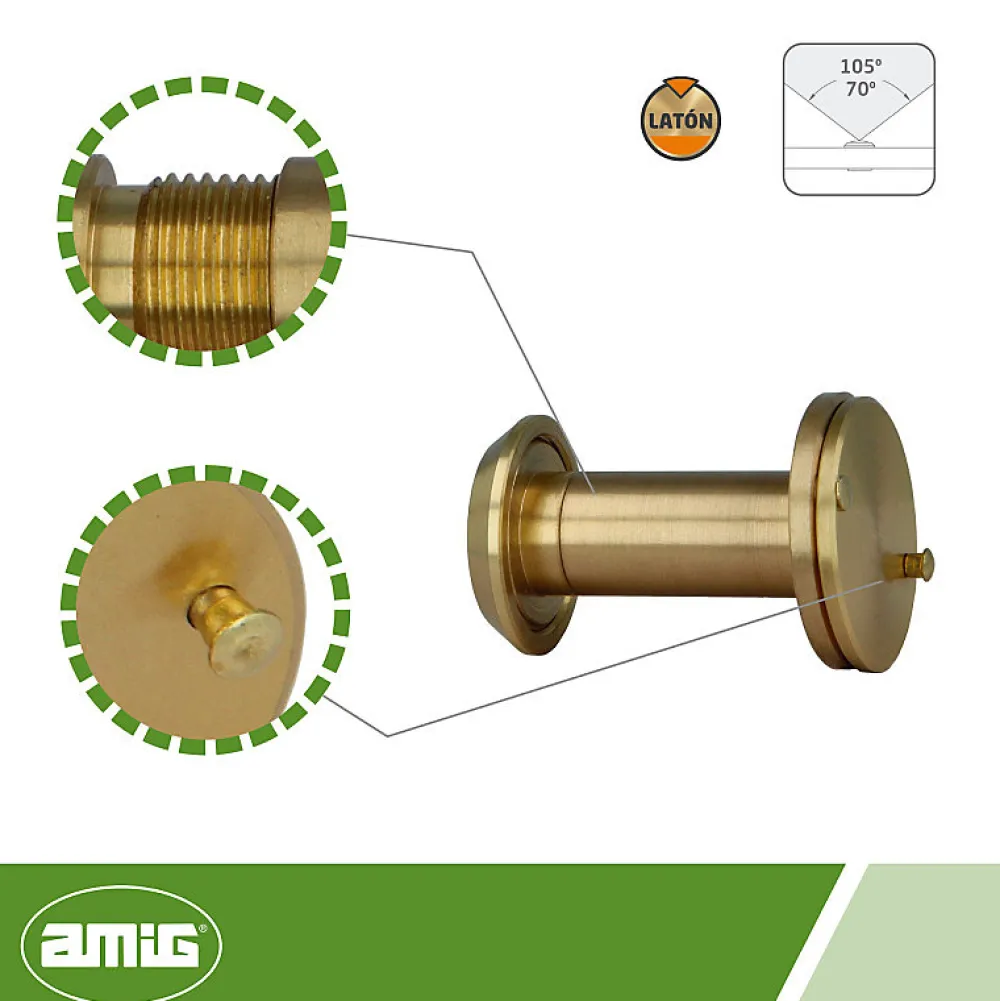 Amig Judas Pour Porte-- Judas optique 3 - 14 35-60 mm - Laiton - Poli