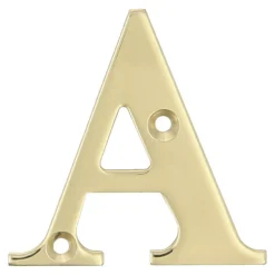 Amig Chiffre Et Lettre Pour Maison-- Lettres laiton - 4'' - 100 mm - Laiton - Poli