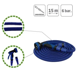 Amig Tube Et Raccord Multicouche-- Tuyau extensible 2072 - 15 m - Bleu