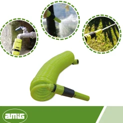 Amig - Tuyau spirale R39 - 15 m - Caoutchouc EVA - Vert pistache