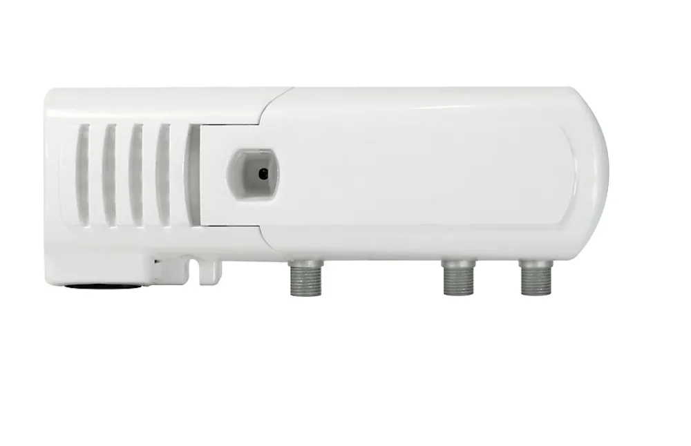 Iotronic Amplificateur Tv-Amplificateur intérieur TV 2 sorties réglables, UHF/VHF - Fiche F