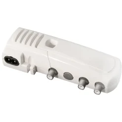 Iotronic Amplificateur Tv-Amplificateur intérieur TV 2 sorties réglables, UHF/VHF - Fiche F