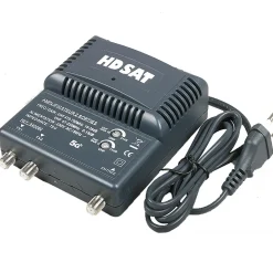 Hdsat Amplificateur Tv-AMPLIFICATEUR TNT BLINDE 2 SORTIES ampli d'intérieur antenne tv 220V