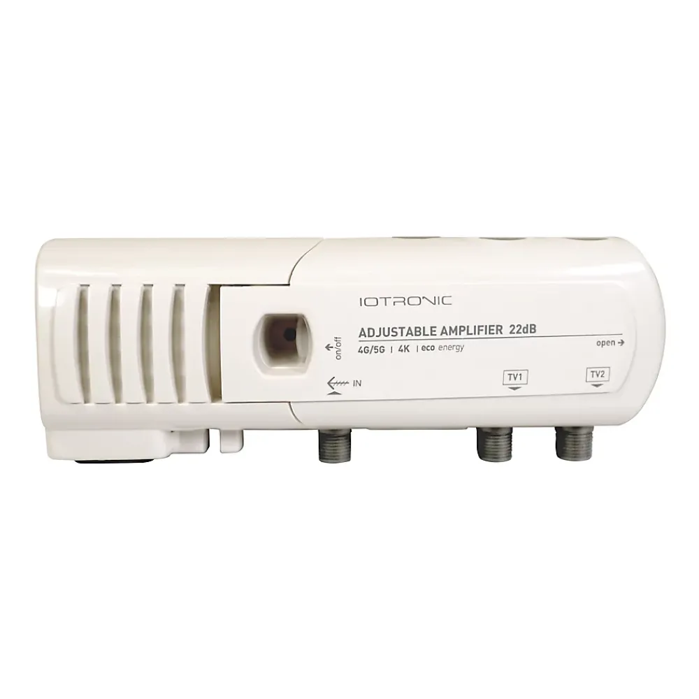 Amplificateur TV 22dB 2 TV 4G/5G, connexion F, gain réglable