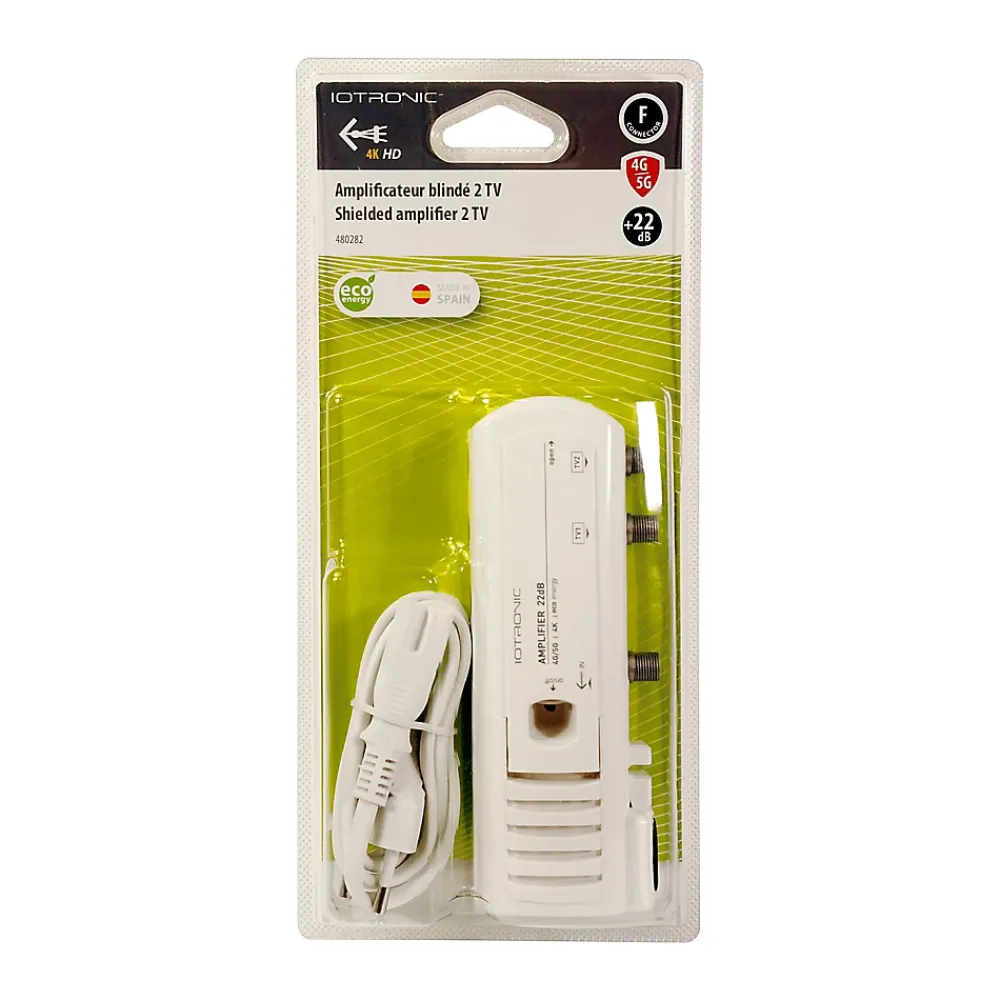 Amplificateur Tv-Amplificateur TV 22dB 2 TV 4G/5G, connexion IEC