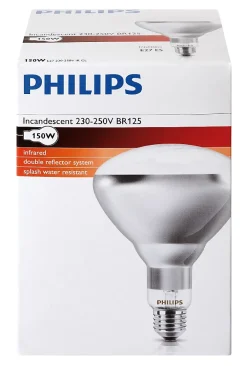 Philips Station De Filtration-Ampoule IR à vis blanche 150W