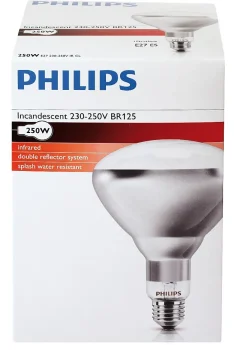 Philips Ampoule IR à vis blanche 250W
