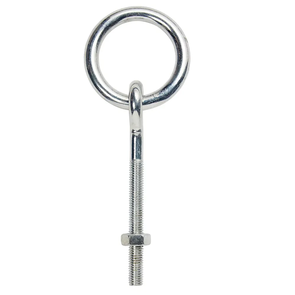 Diall Accessoire De Corde, Câble Et Chaîne-Anneau d'écurie à écrou ø10 x l. 80 mm