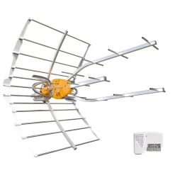 Antenne d'extérieur Televes Ellipse 148921 pour chaînes TNT gain 40 dB alimentation sous 24V