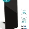 Metronic Antenne, Parabole Et Fixation-Antenne d'intérieur HD murale 50 dB - noire - 416978