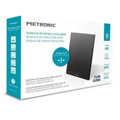 Metronic Antenne d'intérieur HD - noire - 416975