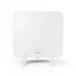 Nedis Antenne HDTV d'Intérieur 0 - 25 km Gain de 30 dB FMVHFUHF Blanche