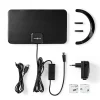 Nedis Antenne HDTV d'Intérieur 0 - 25 km Gain de 26 dB FMVHFUHF Noire