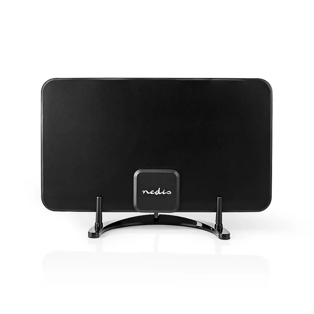 Nedis Antenne HDTV d'Intérieur 0 - 25 km Gain de 26 dB FMVHFUHF Noire