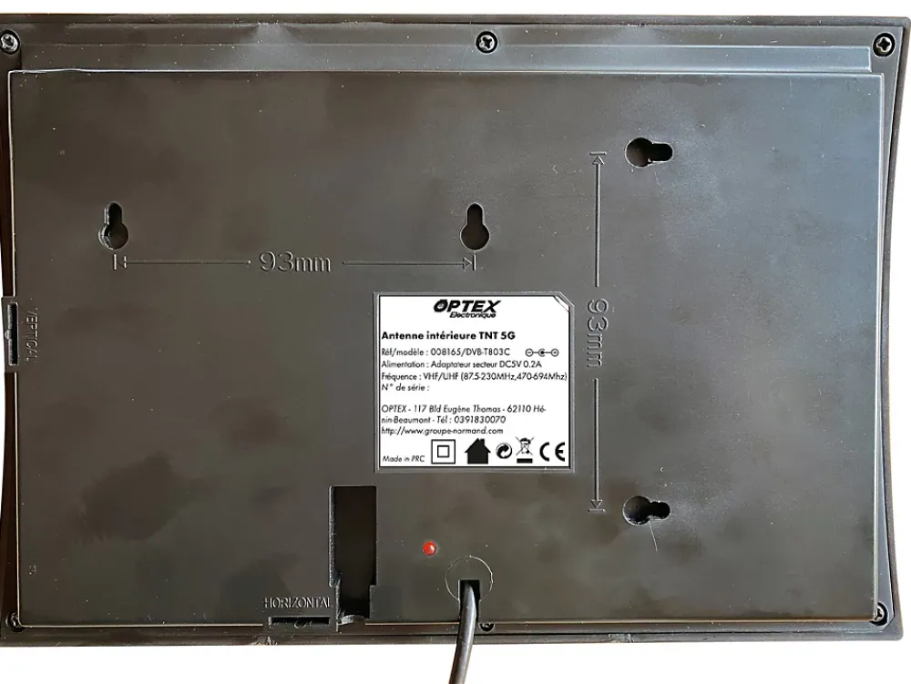 Optex Antenne intérieure TNT 87.5-230 MHz