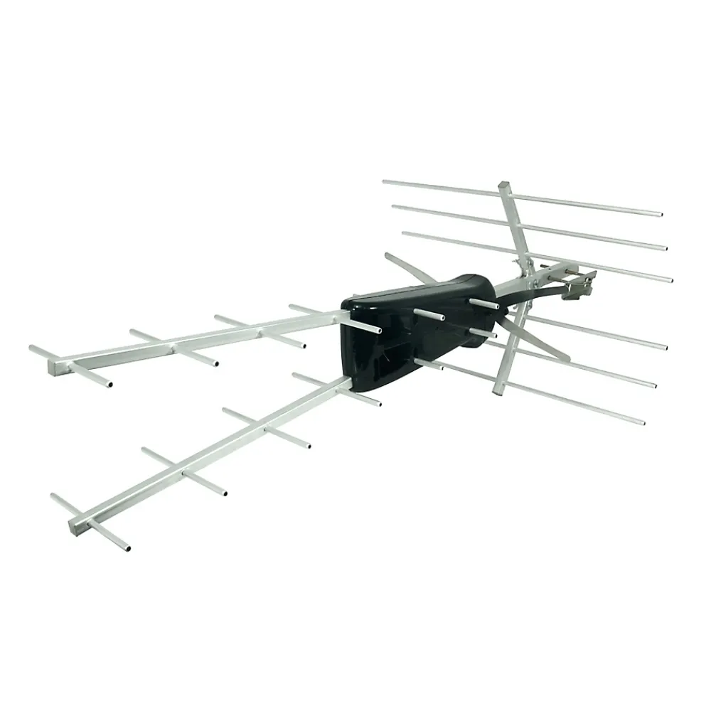 Antenne, Parabole Et Fixation-Antenne TNT DUO aluminium avec filtre 4G/5G 14dB