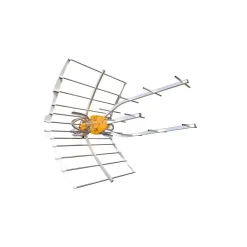 Televes 148921 Antenne TV Rateau Terrestre Ellipse UHF (C21-48) G 38dBi LTE700 + Alimentation 12V