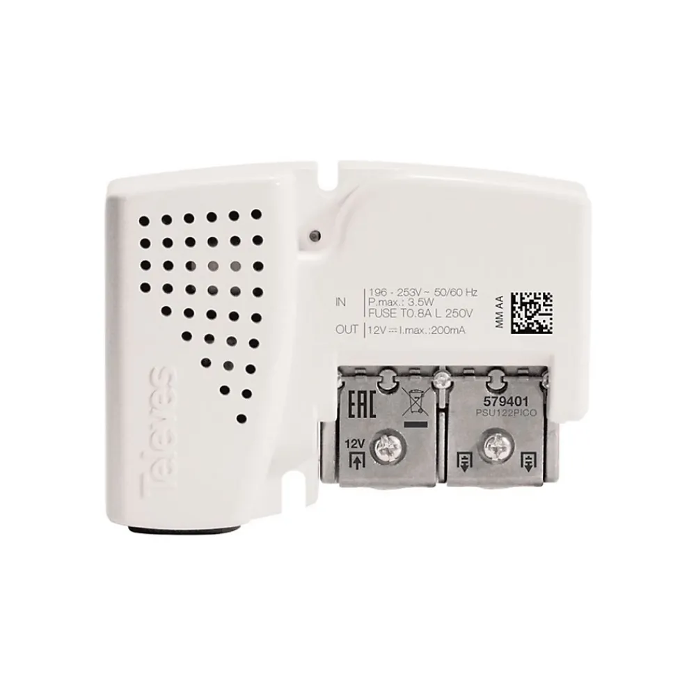 Televes 148921 Antenne TV Rateau Terrestre Ellipse UHF (C21-48) G 38dBi LTE700 + Alimentation 12V
