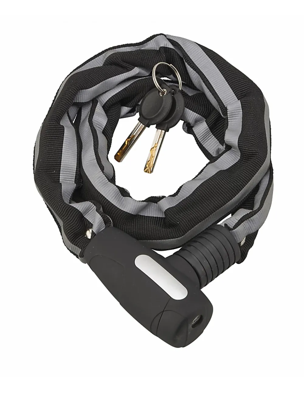 Thirard Cadenas, Antivol-Antivol à clé Biker, chaîne acier, moto, 0.9m, 2 clés, noir -