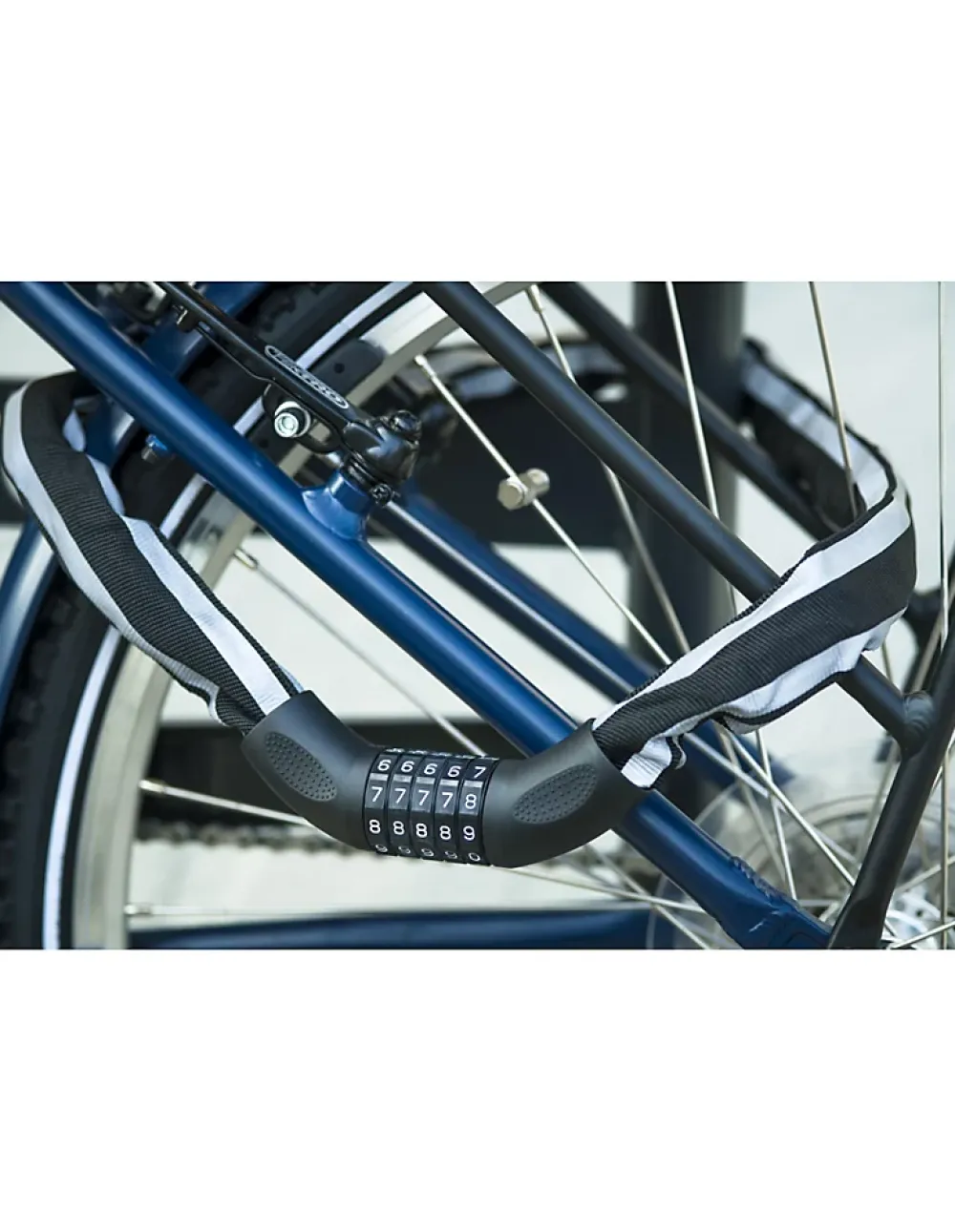 Thirard Cadenas, Antivol-Antivol à combinaison Biker, 5 chiffres, chaîne acier, moto, 0.9m, noir -