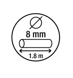 Smith & Locke Antivol pour vélo Noir 8 x 650 mm