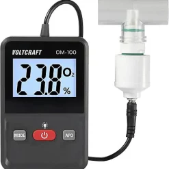 Voltcraft Détecteur De Monoxyde De Carbone Et Gaz-Appareil de mesure d'oxygène OM-100, oxymètre 0 - 100 % O2