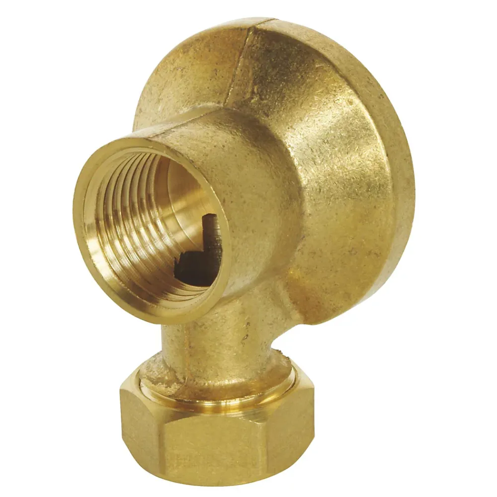 Somatherm for you Robinet D'Arrêt-Applique écrou à collet battu Ø14 mm laiton