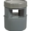 Regiplast Aérateur à membrane PVC gris - Diamètre 110 mm