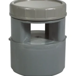 Regiplast Aérateur à membrane PVC gris - Diamètre 110 mm
