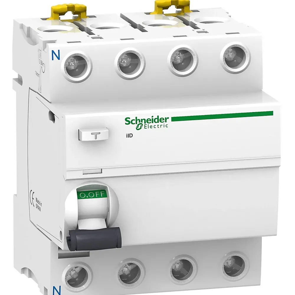 Schneider Electric A9r61425 Interrupteur Différentiel 4p 25a 30ma Type Asi - Acti9, Iid -