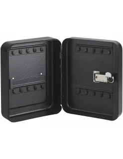 Thirard Coffre-Fort-Armoire à clés à combinaison, 3 chiffres, capacité 30 clés, 200x160x75mm, époxy noir -