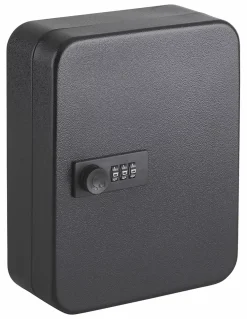Thirard Coffre-Fort-Armoire à clés à combinaison, 3 chiffres, capacité 30 clés, 200x160x75mm, époxy noir -