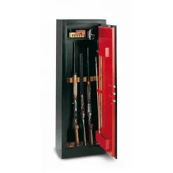 Technomax Armoire à fusils serrure à clé HS/600 SC – 11 armes avec coffre intérieur – 218 L – l.60 x H.150 x P.35 cm